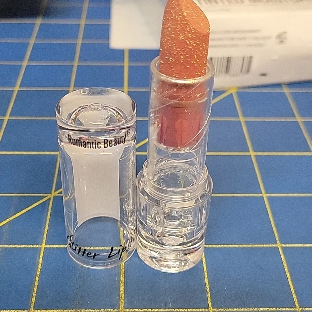 Romatic Beauty Glitter Lipstick 07 Tigerlily  3.4g New Tube
